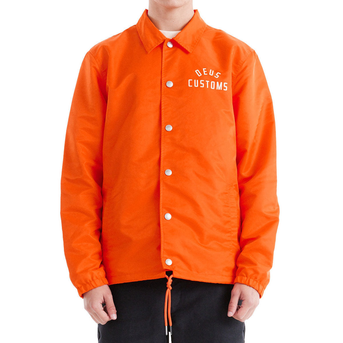 Deus Ex Machina Engineer Nylon Coach Jacket - Tangerine Tango image 1