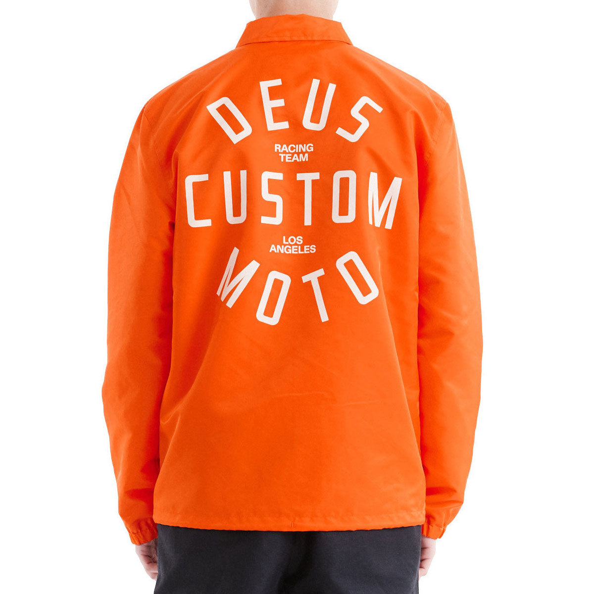 Deus Ex Machina Engineer Nylon Coach Jacket - Tangerine Tango image 2