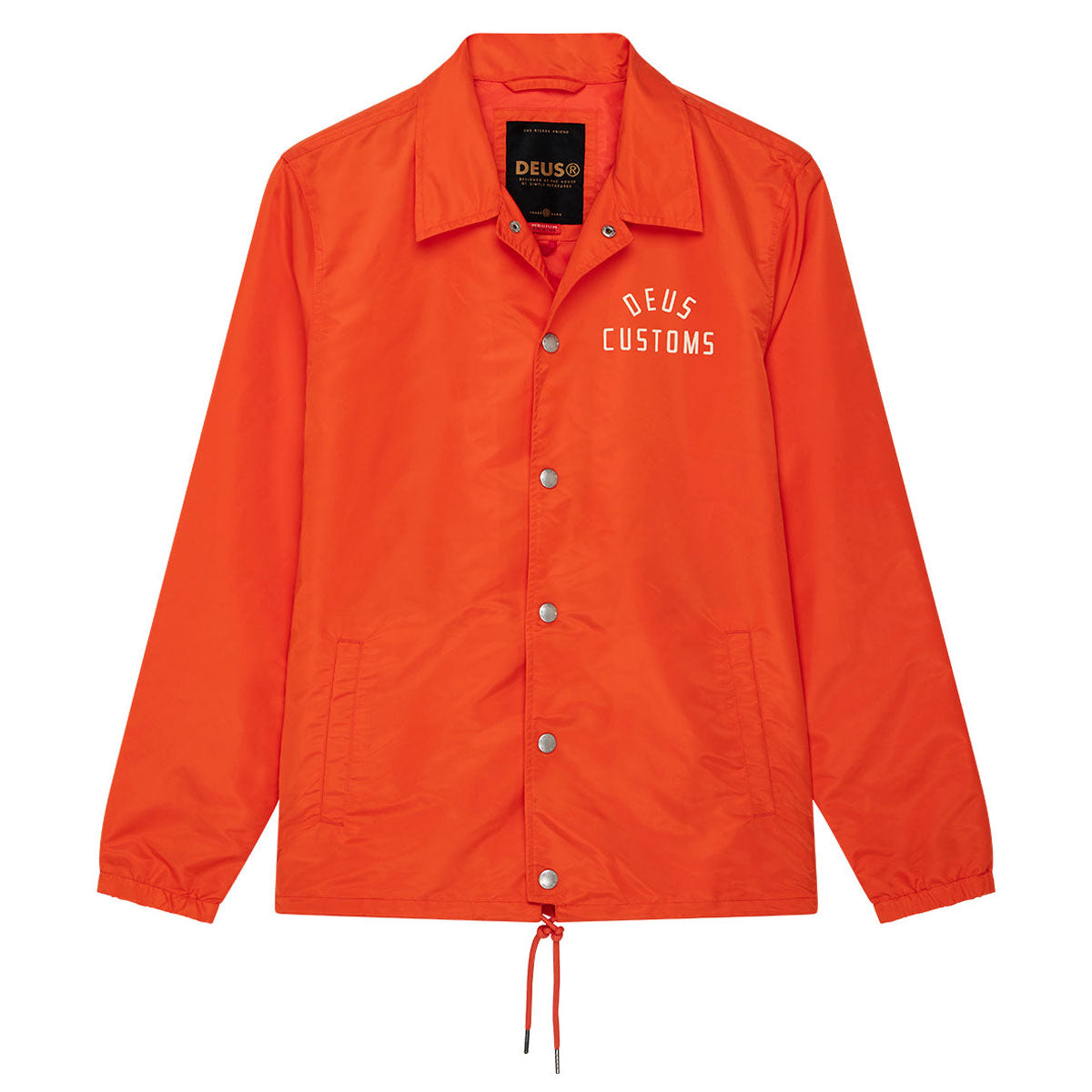 Deus Ex Machina Engineer Nylon Coach Jacket - Tangerine Tango image 3
