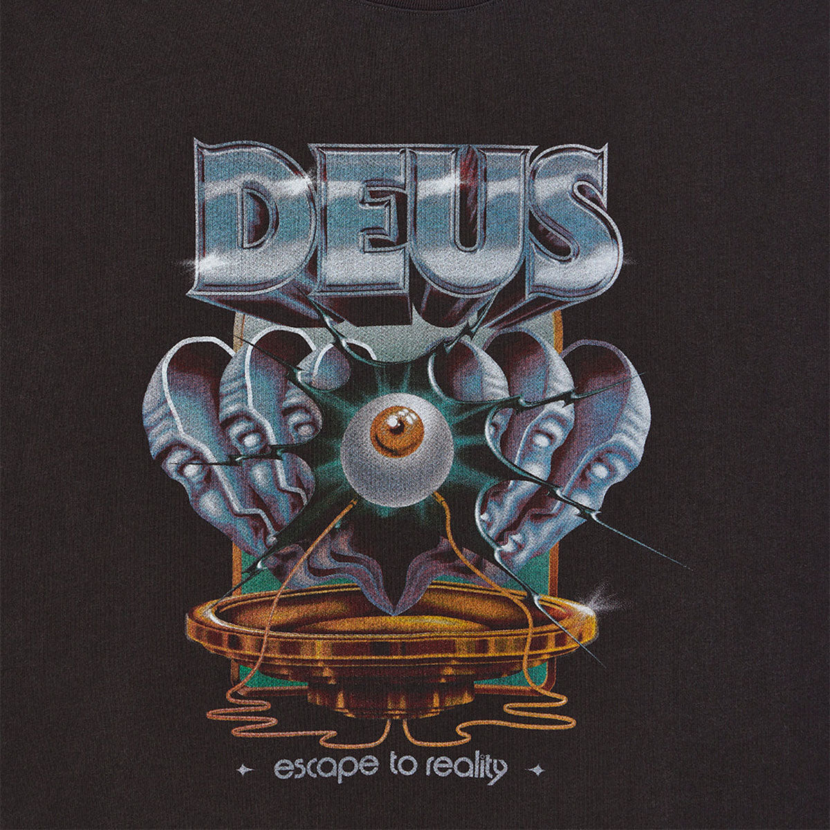 Deus Ex Machina Great Escape T-Shirt - Anthracite image 3