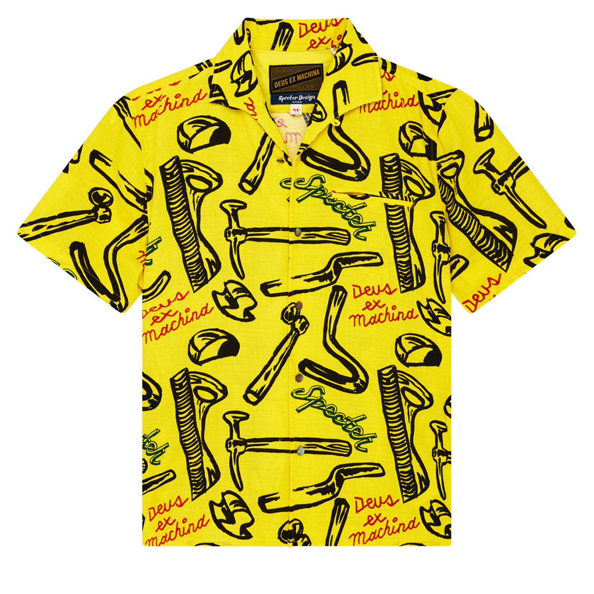 Deus Ex Machina Specter Tool Shirt - Canary Yellow image 3
