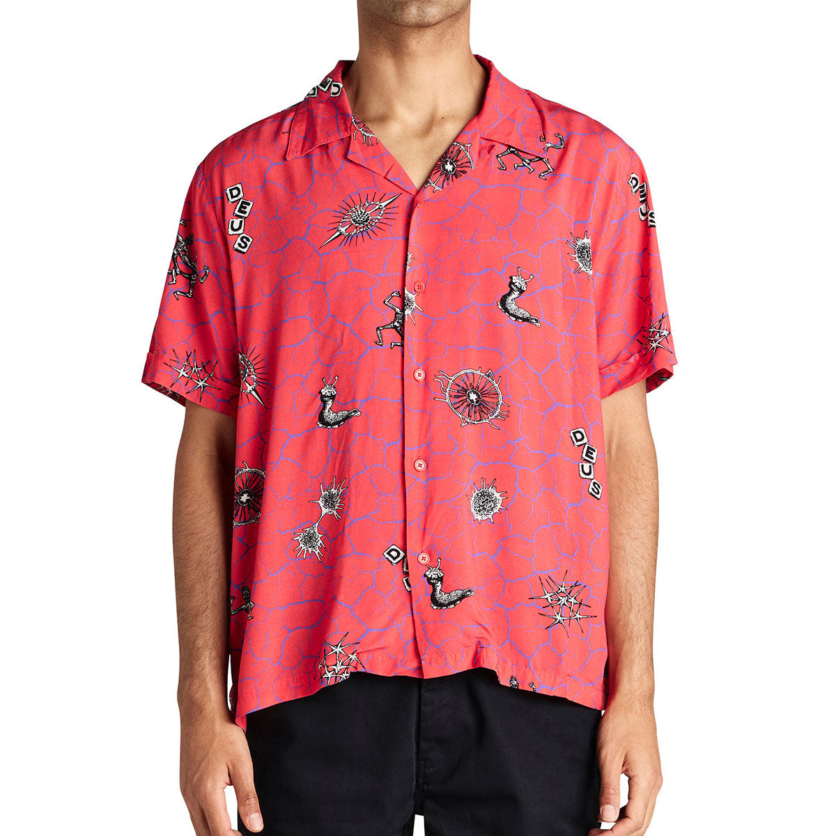 Deus Ex Machina Vibrant Virus Shirt - Strawberry image 1