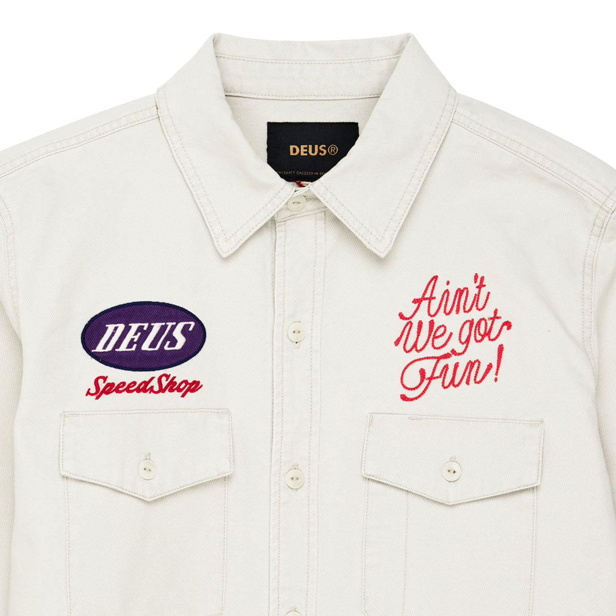Deus Ex Machina Tin Lizzie Long Sleeve Shirt - Dirty White image 6