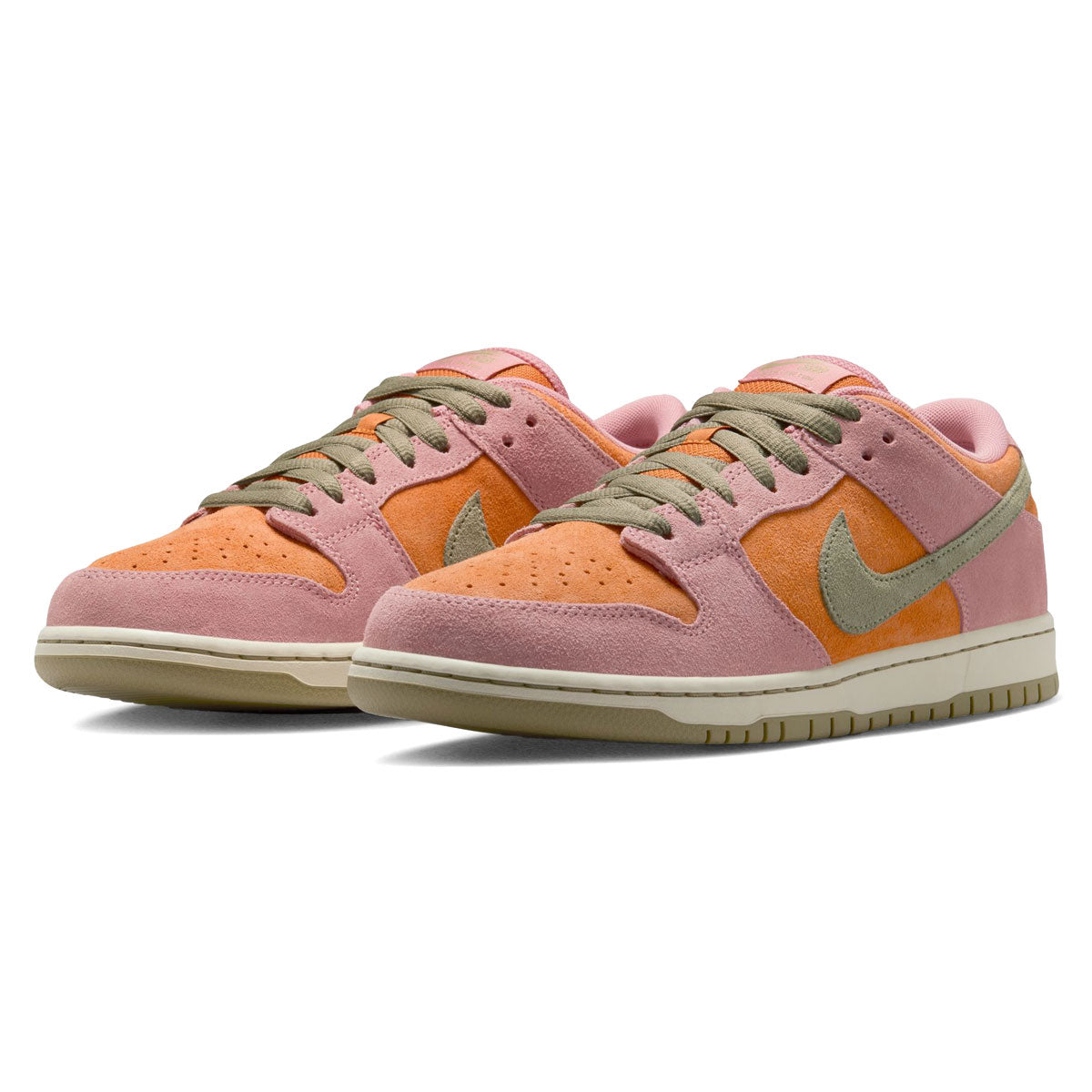 Nike SB Dunk Low Pro Shoes - Red Stardust/Neutral Olive/Monarch image 4