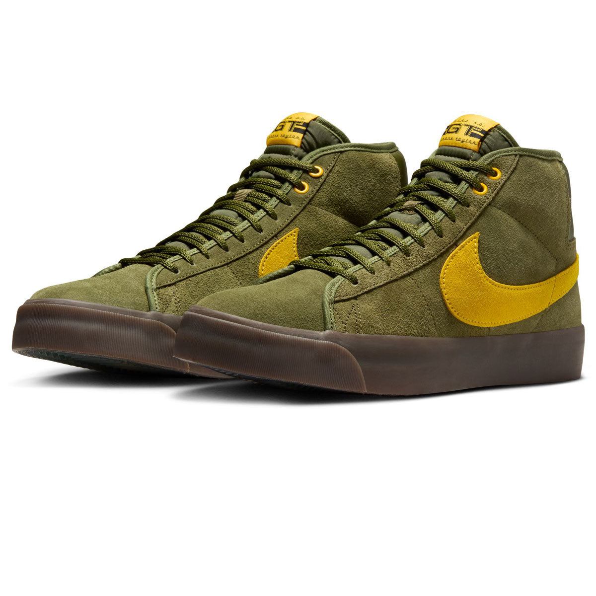 Nike SB x Anti-Hero Zoom Blazer Mid Shoes - Rough Green/Amarillo image 4