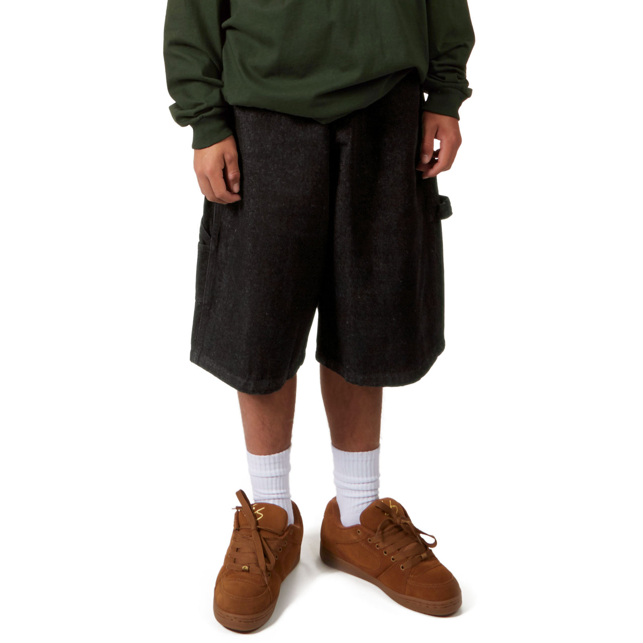 CCS Hammer Loop Jean Shorts - Black image 1