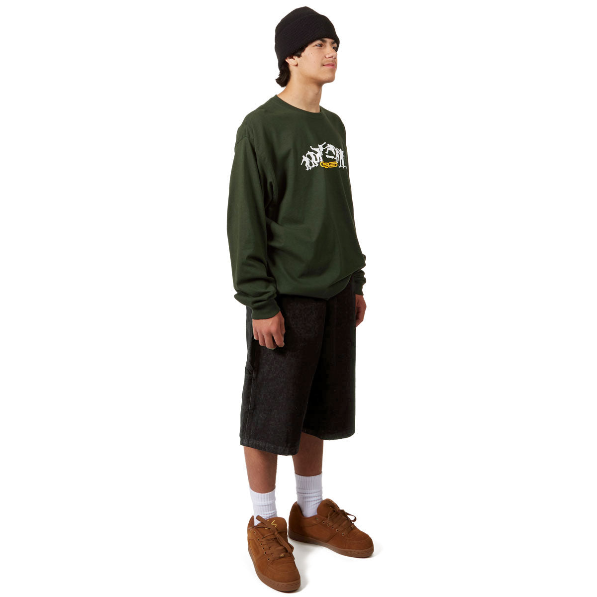 CCS Hammer Loop Jean Shorts - Black image 3