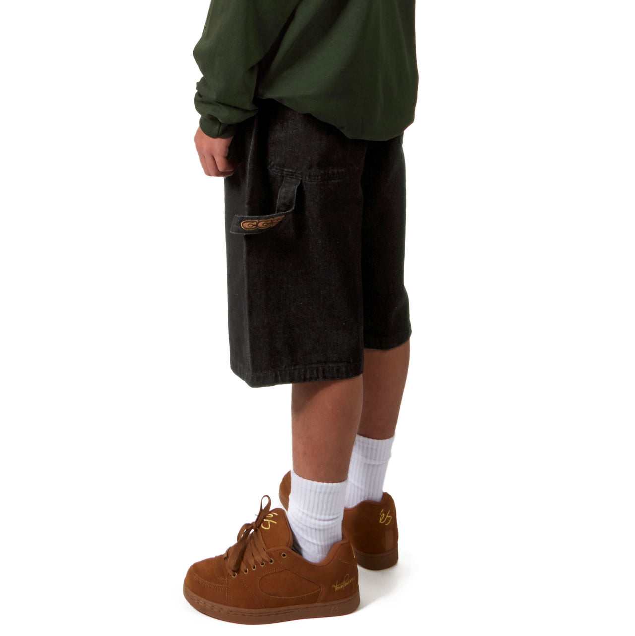 CCS Hammer Loop Jean Shorts - Black image 5