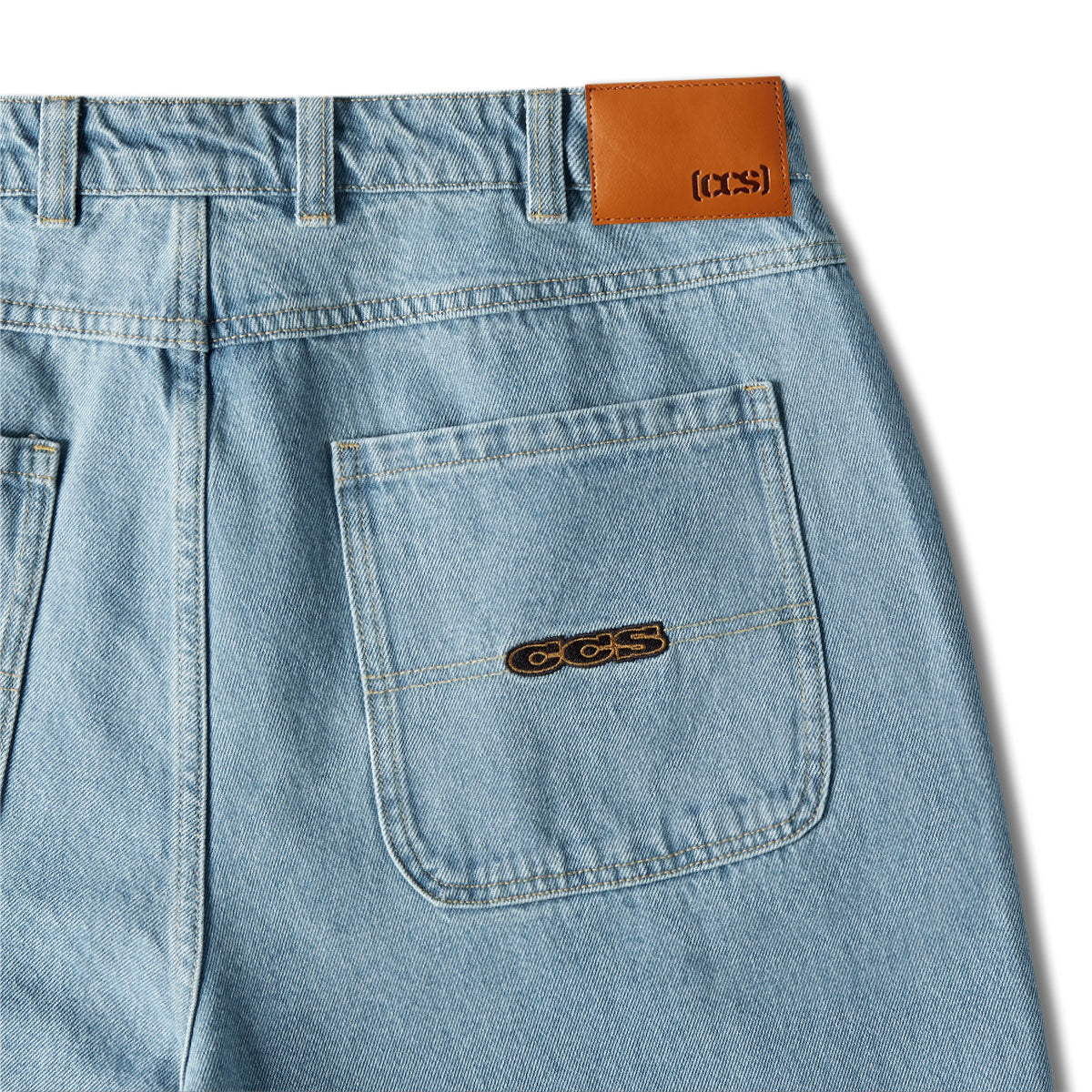 CCS Baggy Taper Denim Jeans - Light Wash image 8
