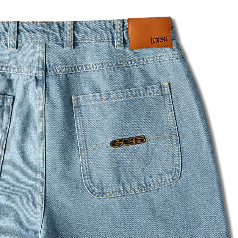 CCS Baggy Taper Denim Jeans - Light Wash