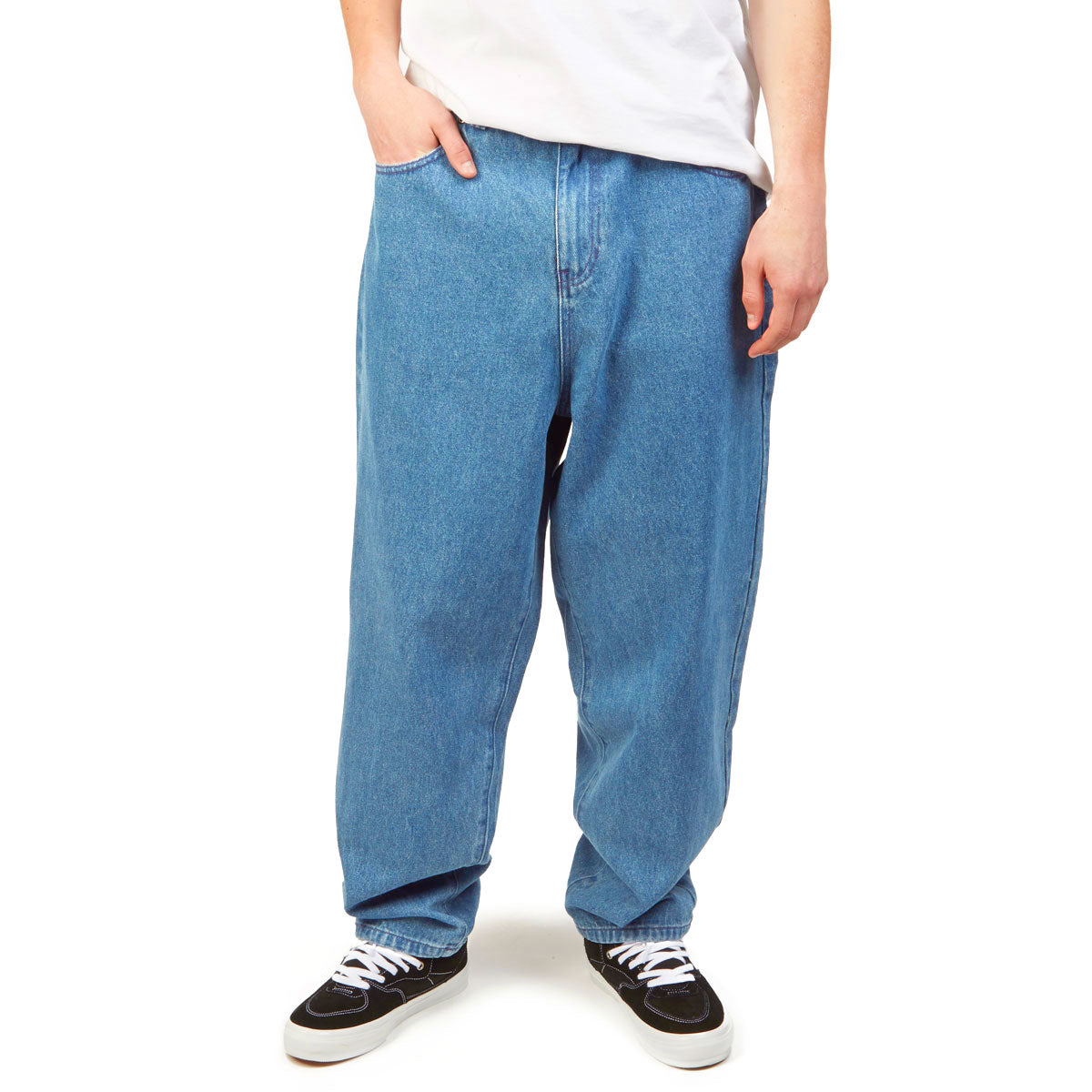 CCS Baggy Taper Denim Jeans - Medium Wash