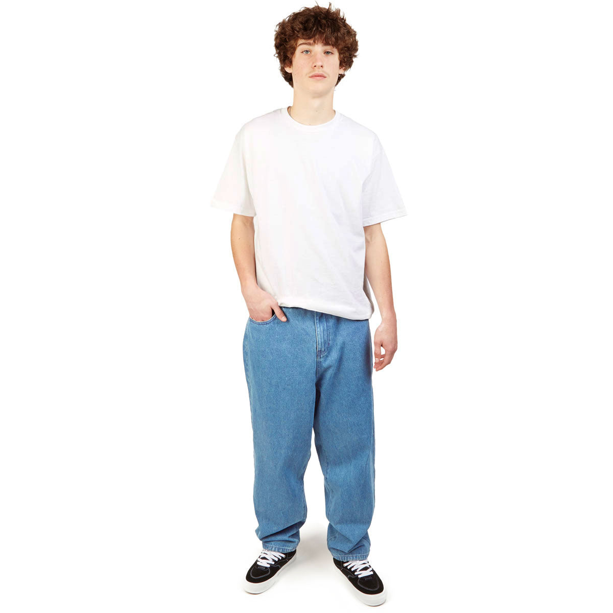 Baggy tapered jeans men's Clearance