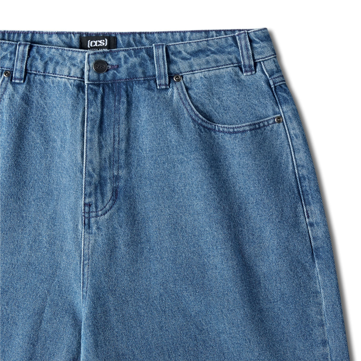 CCS Baggy Taper Denim Jeans - Medium Wash image 7