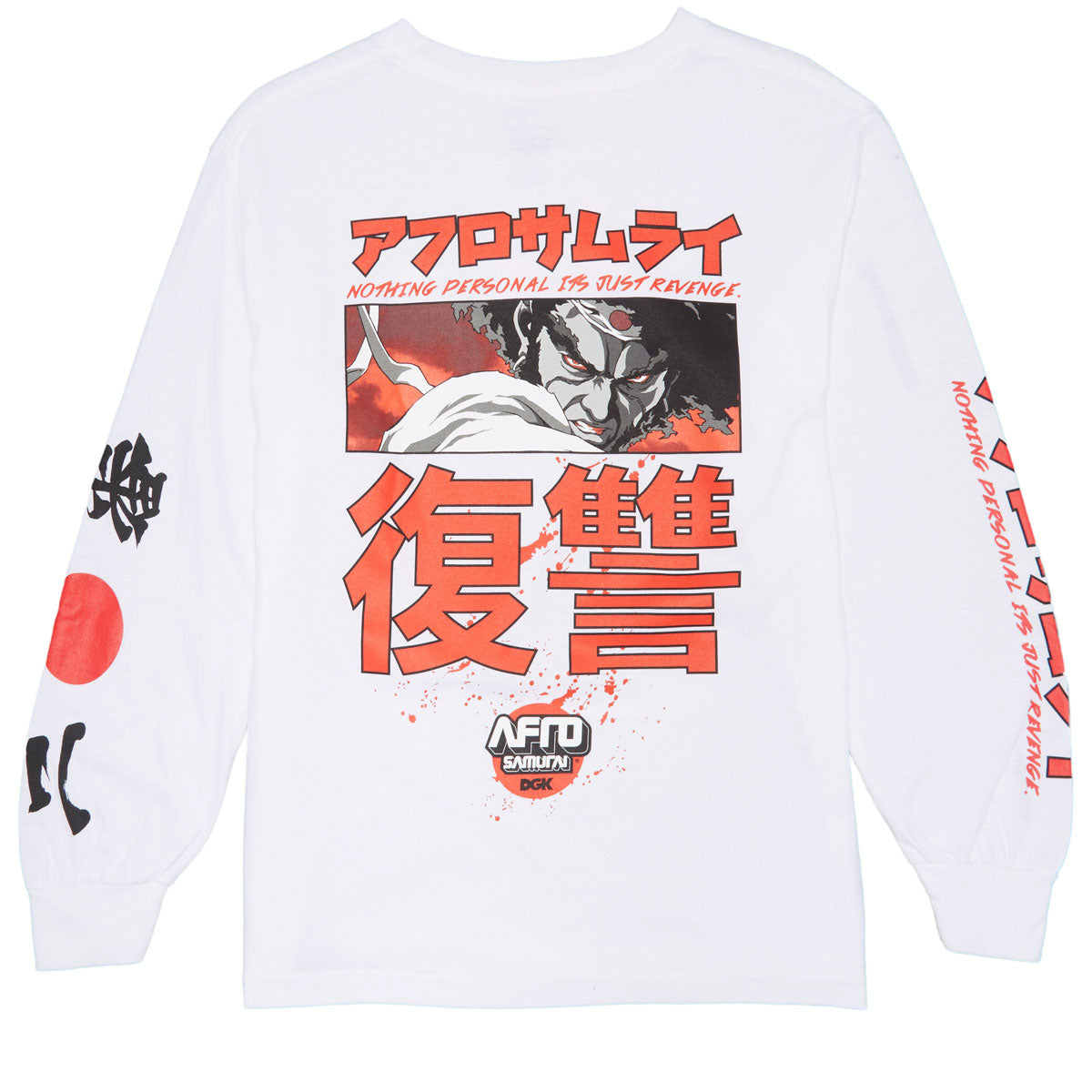 DGK x Afro Samurai Afro Long Sleeve T-Shirt - White image 1