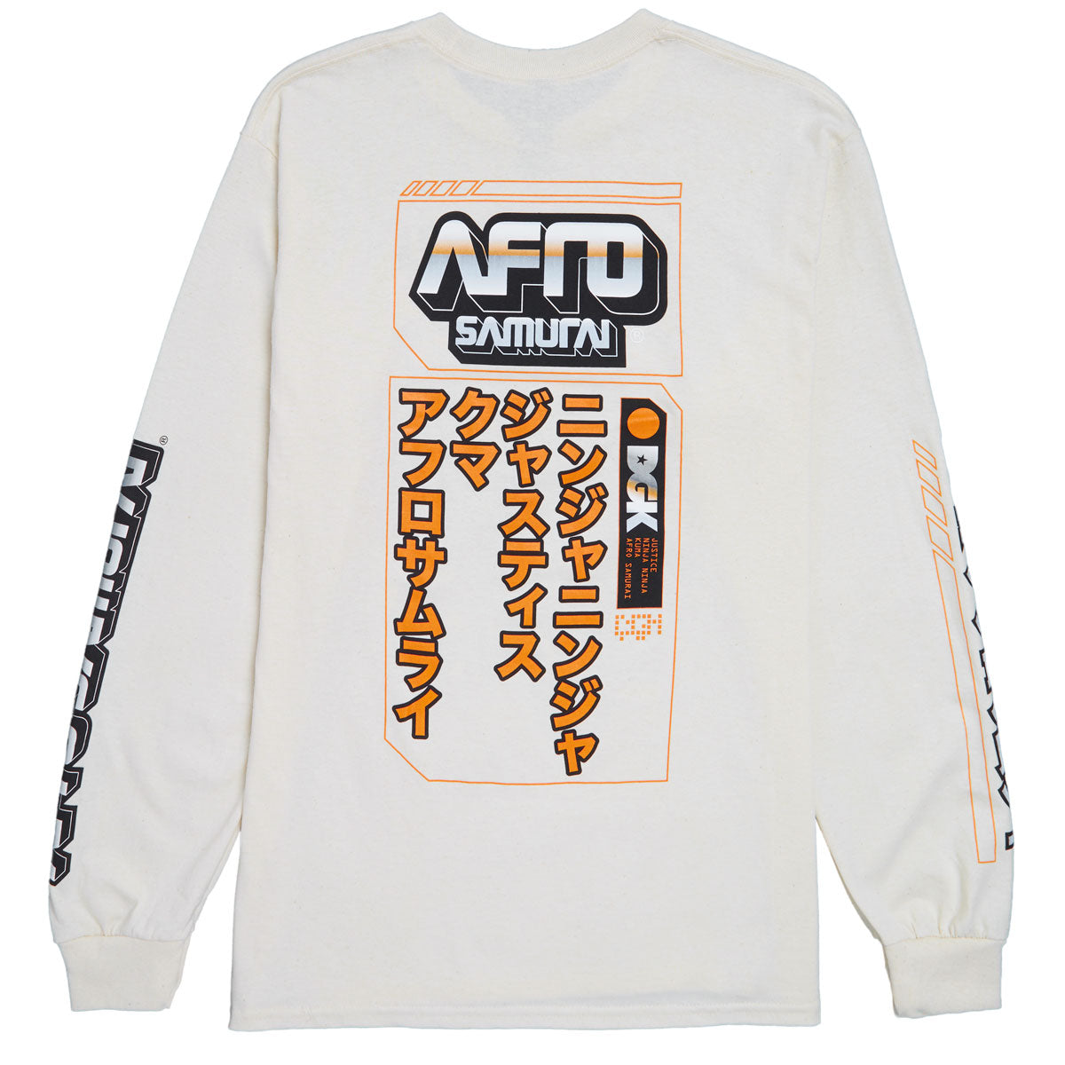 DGK x Afro Samurai Collage Long Sleeve T-Shirt - Sand image 2