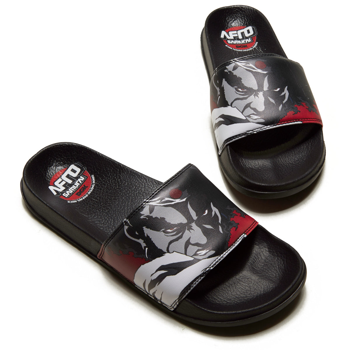 DGK x Afro Samurai Afro Slides Shoes - Black image 5