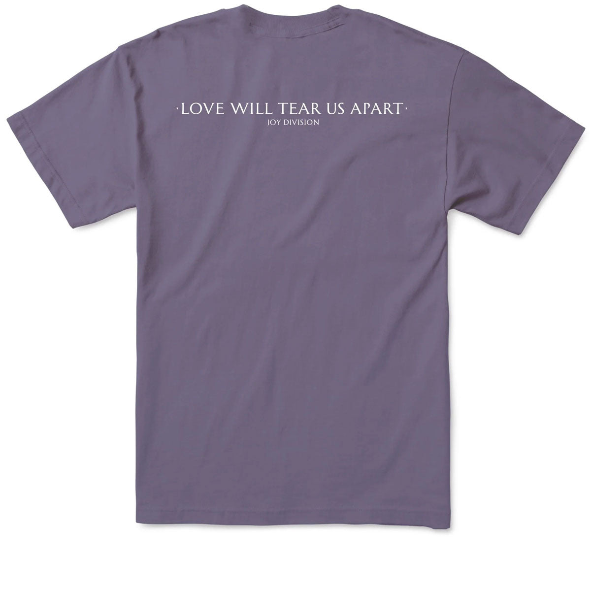 Color Bars x Joy Division Love Will Tear Us Apart T-Shirt - Grape image 2