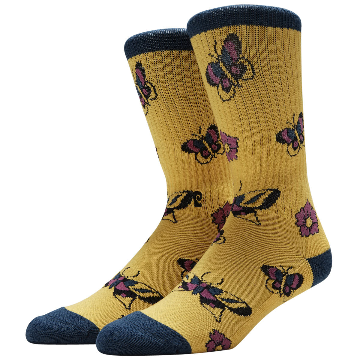Psockadelic Butterfly Flower Socks - Multi image 1