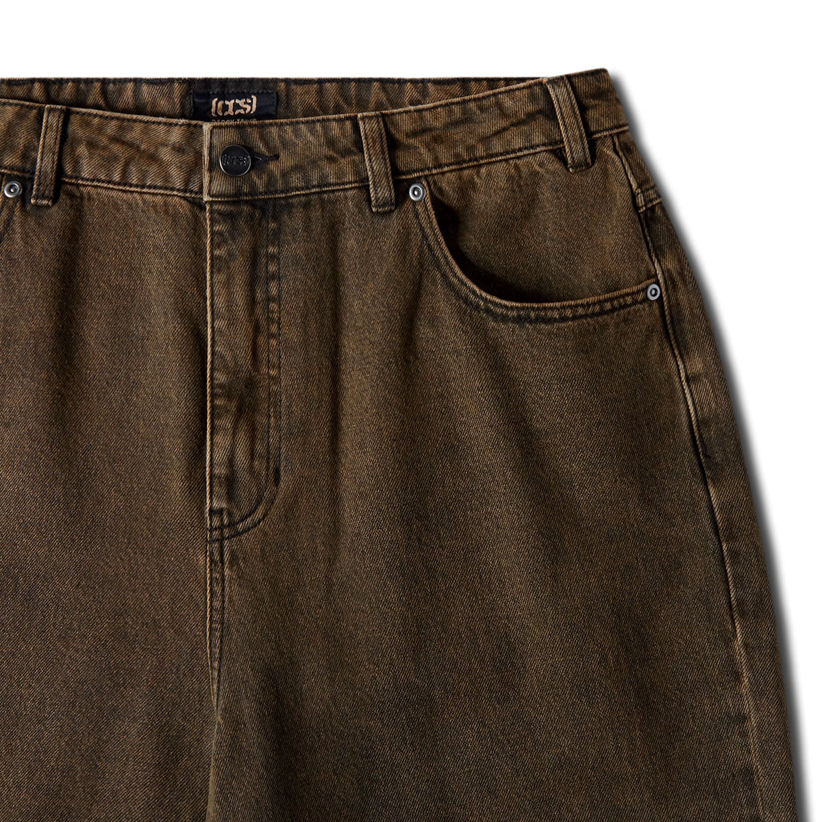 CCS Baggy Taper Denim Jeans - Acid Brown image 9