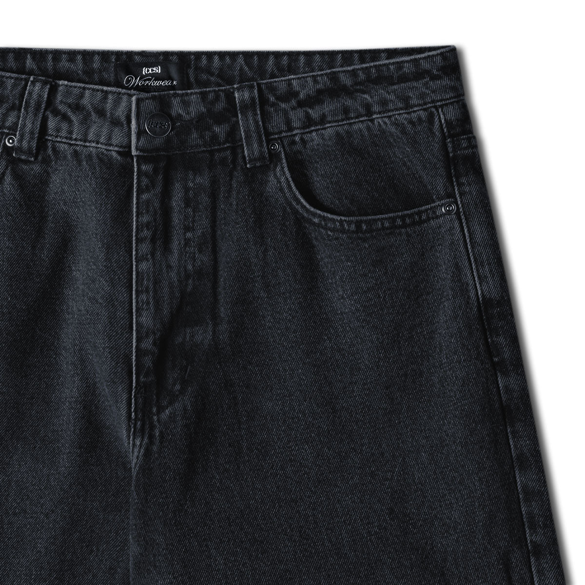 CCS Double Knee Original Relaxed Denim Jeans - Acid Black image 6
