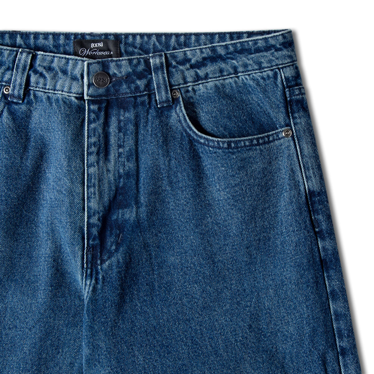 CCS Double Knee Original Relaxed Denim Jeans - True Blue image 5