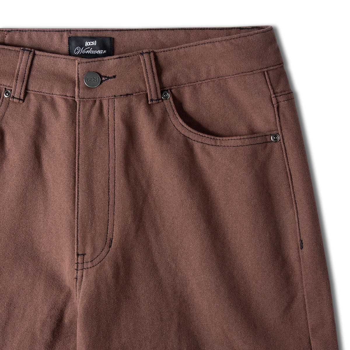 CCS Double Knee Original Relaxed Canvas Pants - Brown/Black image 6