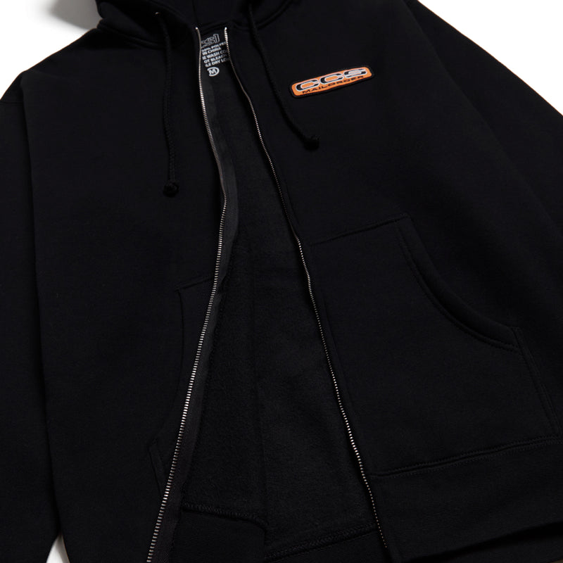 CCS Mailorder Patch Zip Hoodie - Black/Orange