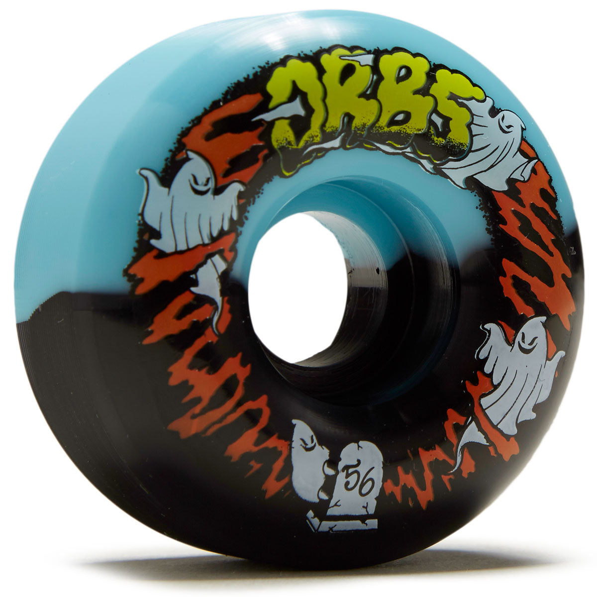 Welcome Orbs Apparitions Round 99a Skateboard Wheels - Black/Blue Splits - 56mm image 1