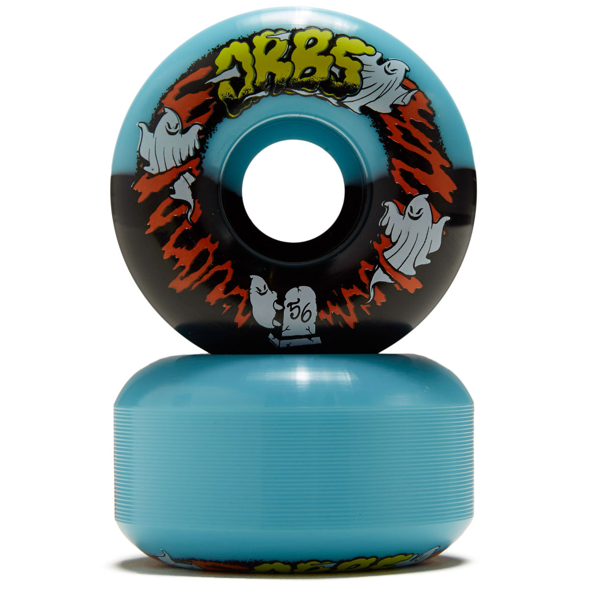 Welcome Orbs Apparitions Round 99a Skateboard Wheels - Black/Blue Splits - 56mm image 2