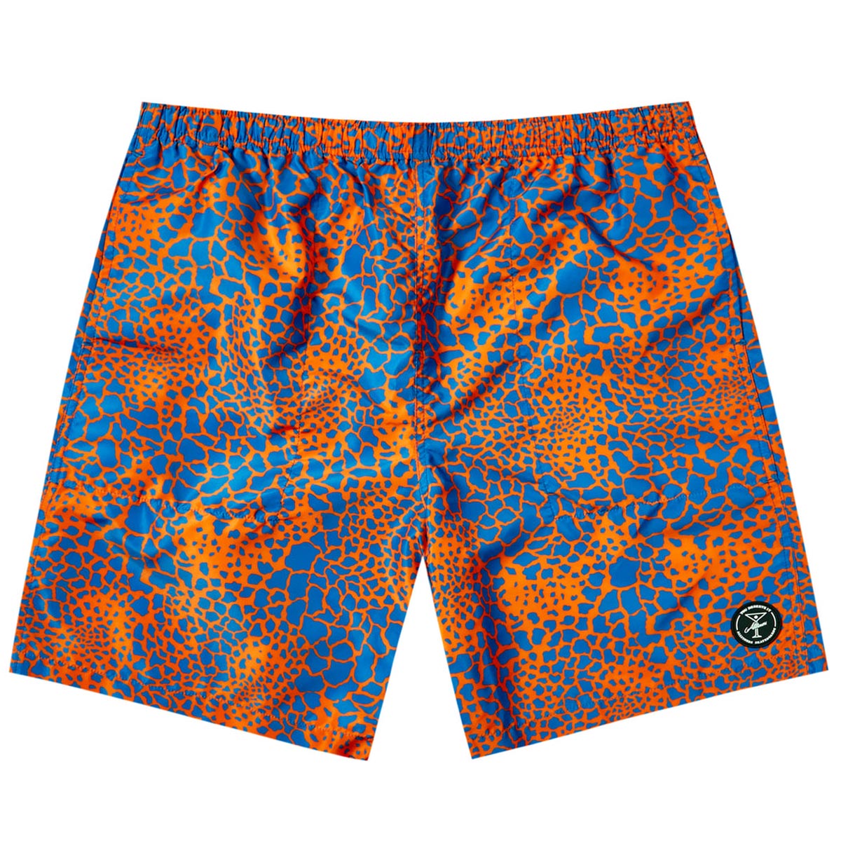 Alltimers Raffe Camo Swim Shorts - Orange image 1