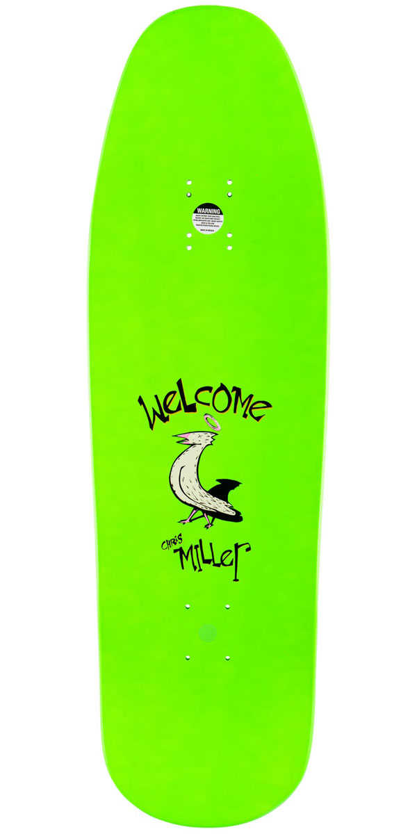 Welcome Miller Sleeping Cat On A Gaia Skateboard Complete - Neon Green – CCS