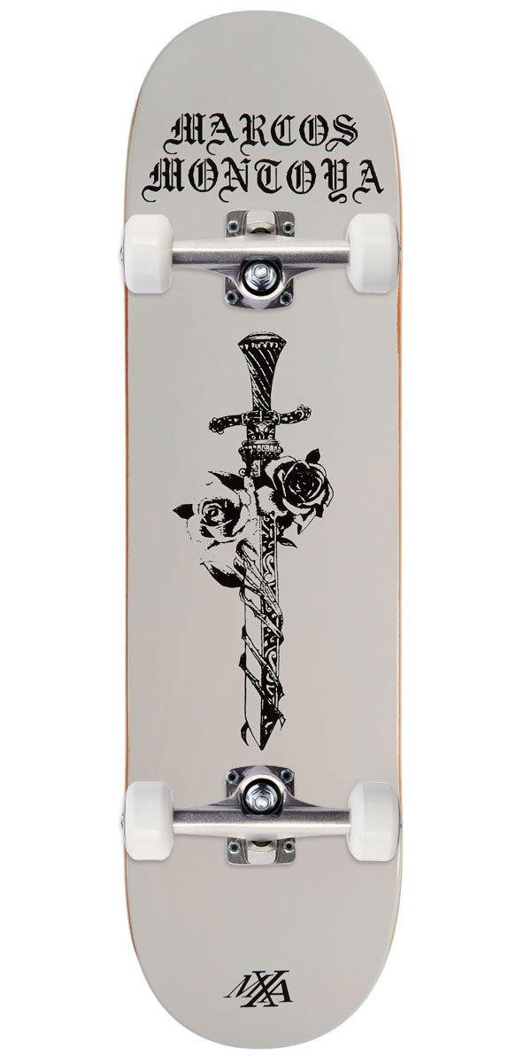 Maxallure Montoya Dagger Skateboard Complete - White - 8.375" – CCS