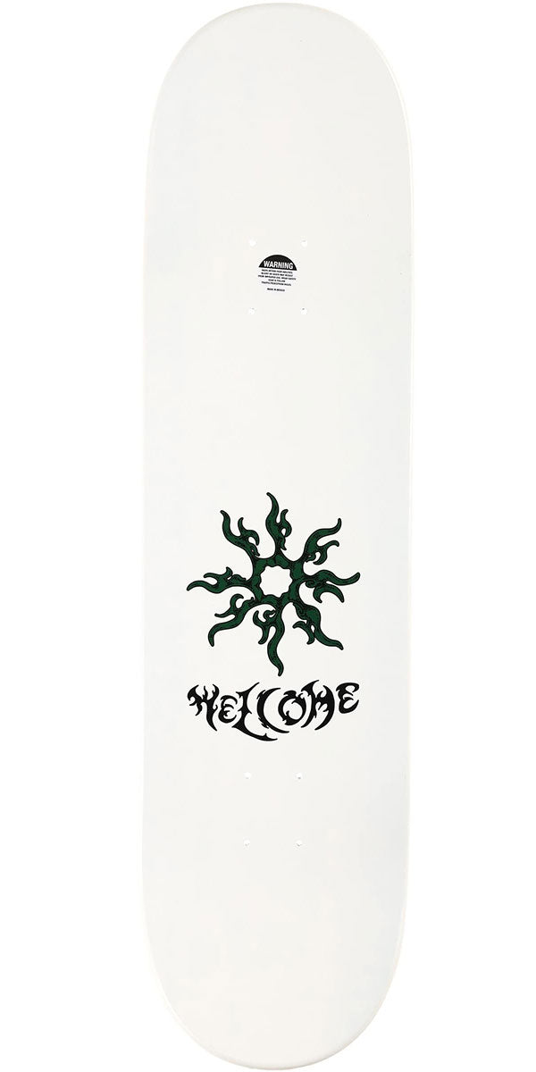 Welcome Swamp Fight Jake Yanko Skateboard Deck - White Dip/Black