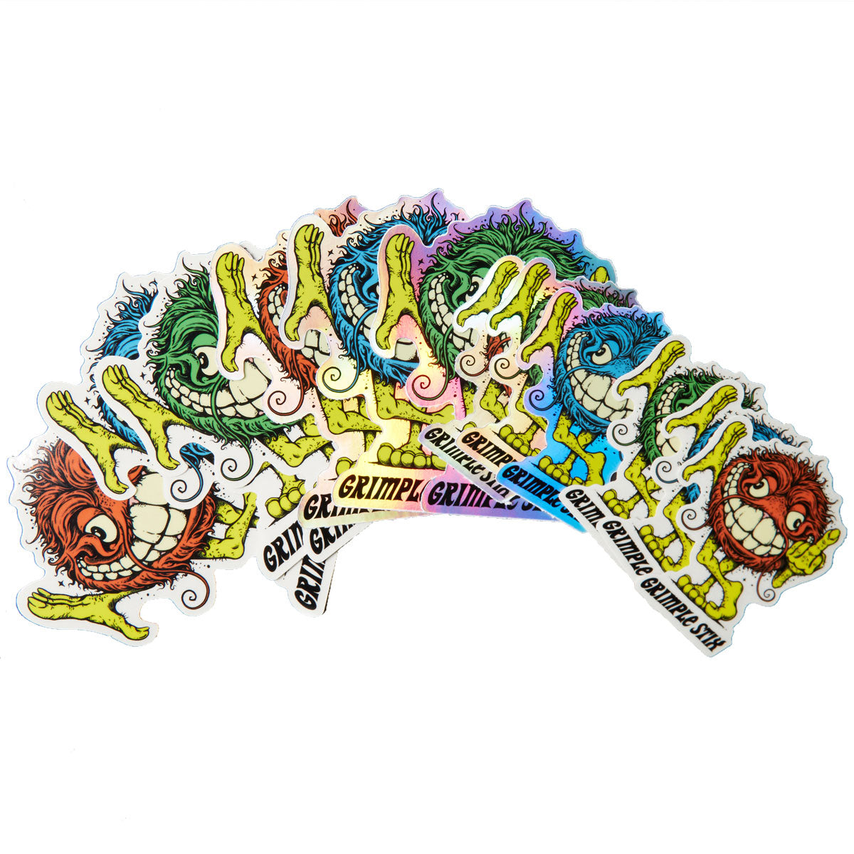 Anti-Hero Asphalt Animals 12 Pack Of Stickers - Hologalactic Foil image 1