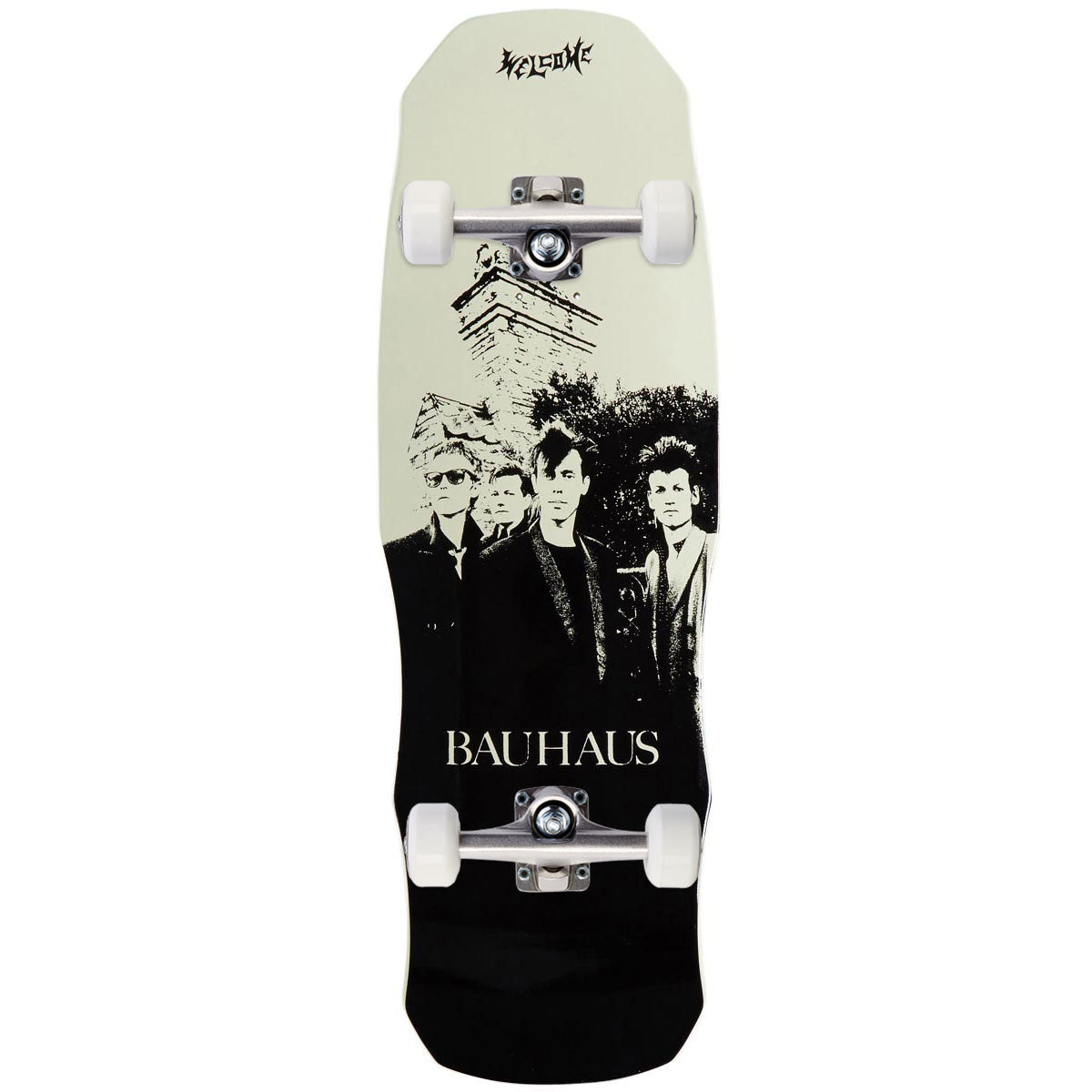 Welcome x Bauhaus Portrait On A Dark Lord Skateboard Complete - Bone - 9.85