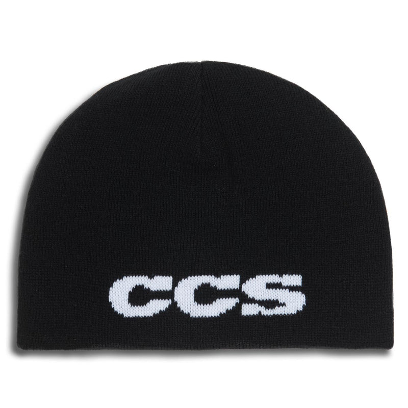 CCS Reversible Checkerboard Skully Beanie - Black/White