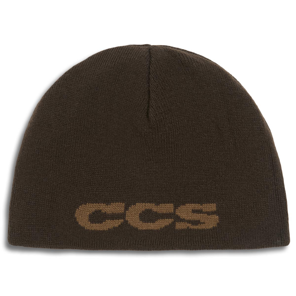 CCS Reversible Leopard Skully Beanie - Brown image 3