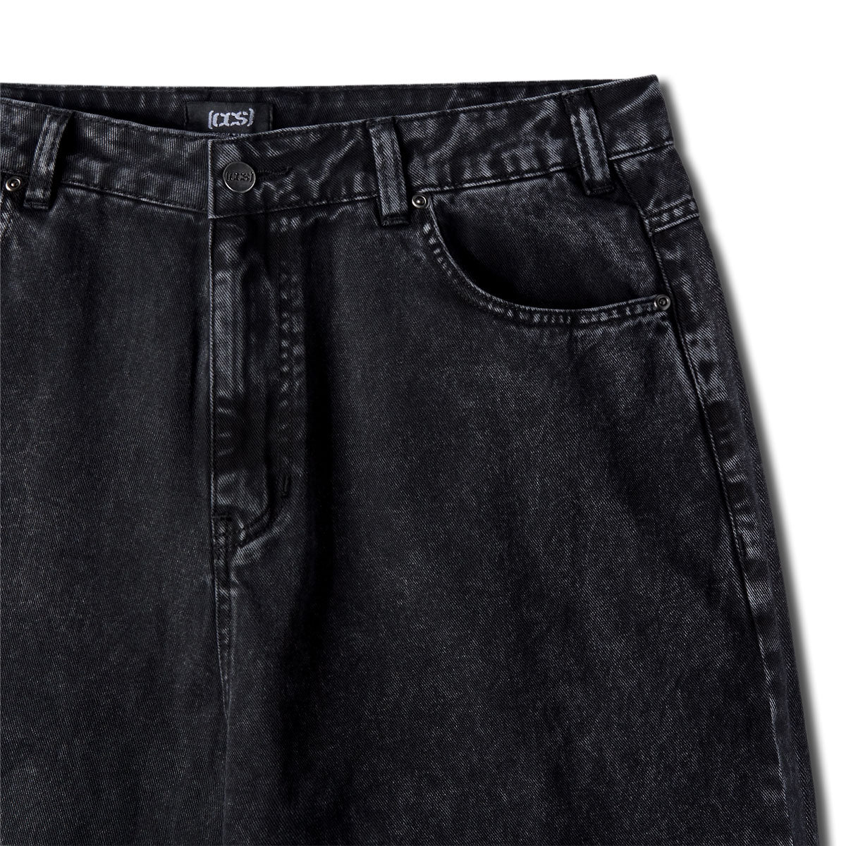 CCS Baggy Taper Denim Jeans - Acid Black image 6