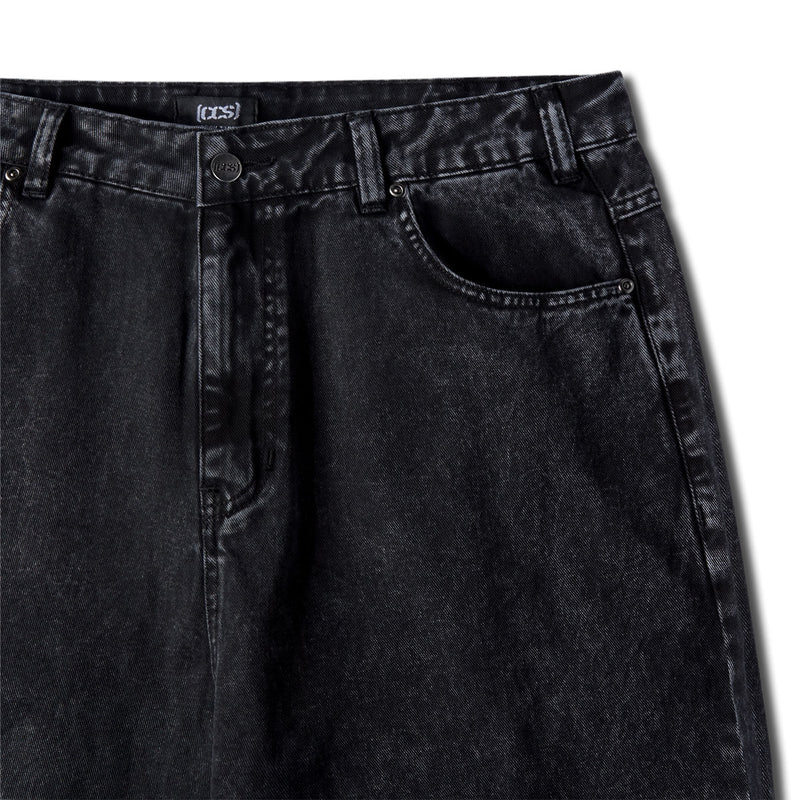 CCS Baggy Taper Denim Jeans - Acid Black