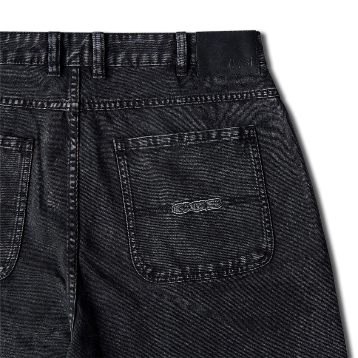 CCS Baggy Taper Denim Jeans - Acid Black image 7