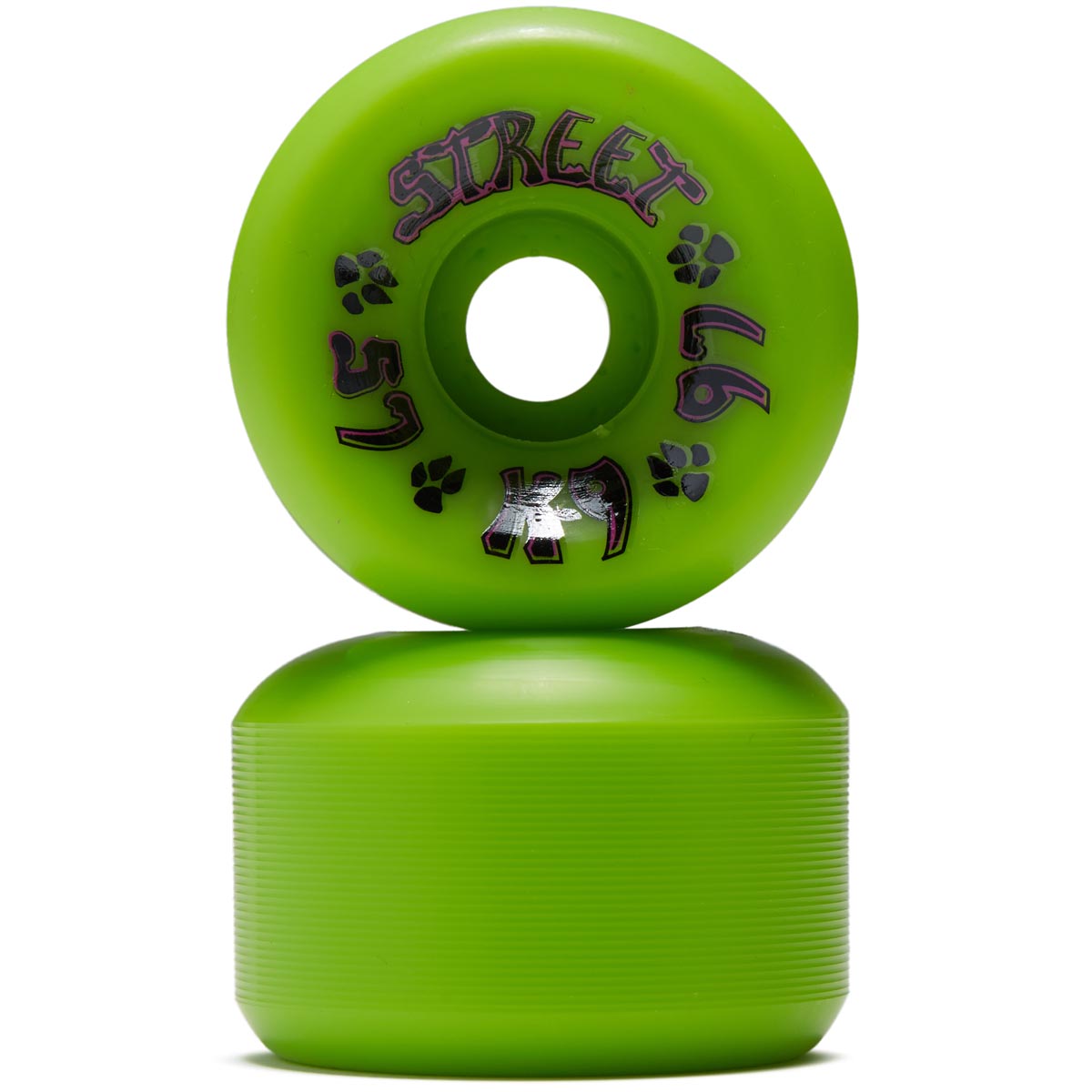 Roues De Skate Dogtown K-9 60mm 97a - Lot De 4 - Tourbillon Violet/blanc - Neuves