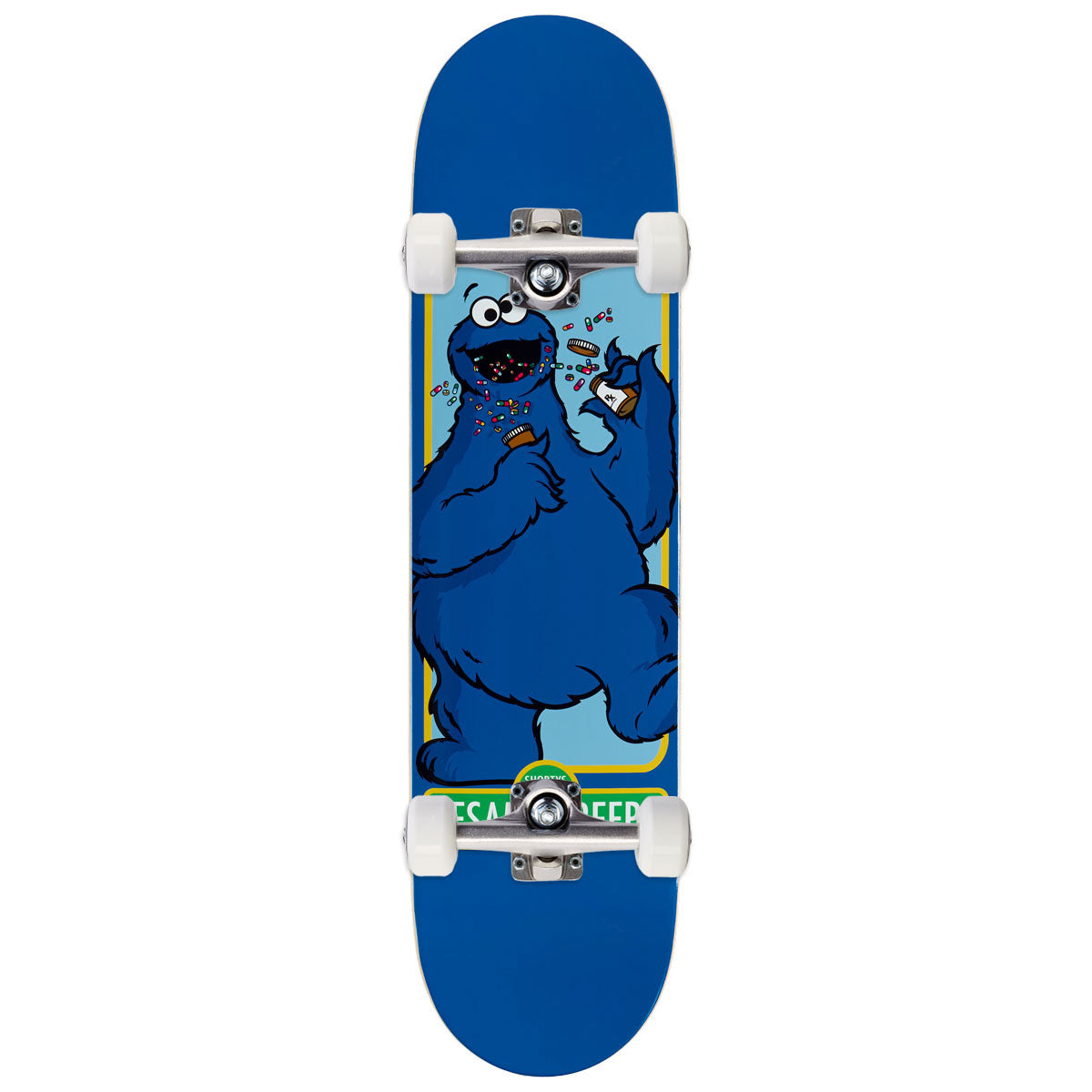Shorty's Sesame Creeps Cookie Monster Skateboard Complete - 8.125