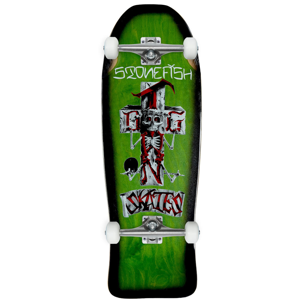 Dogtown Stonefish Reissue Skateboard Complete - Assorted Stain/Black Fade - 10.125