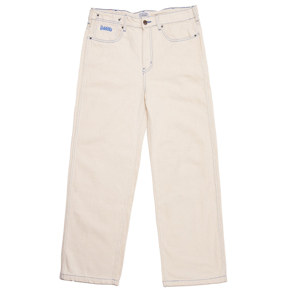 Hoddle 16o Denim Ranger Jeans - White/Blue Stich – CCS