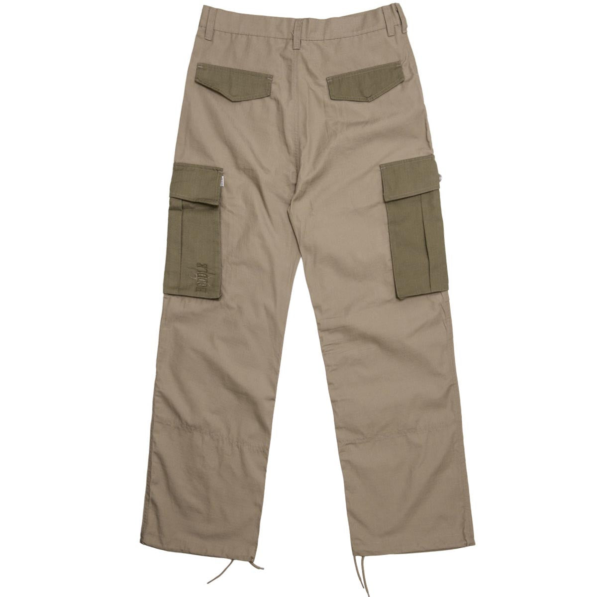 Hoddle Pleated Rip Stop Cargo Pants - Tan/Khaki image 2