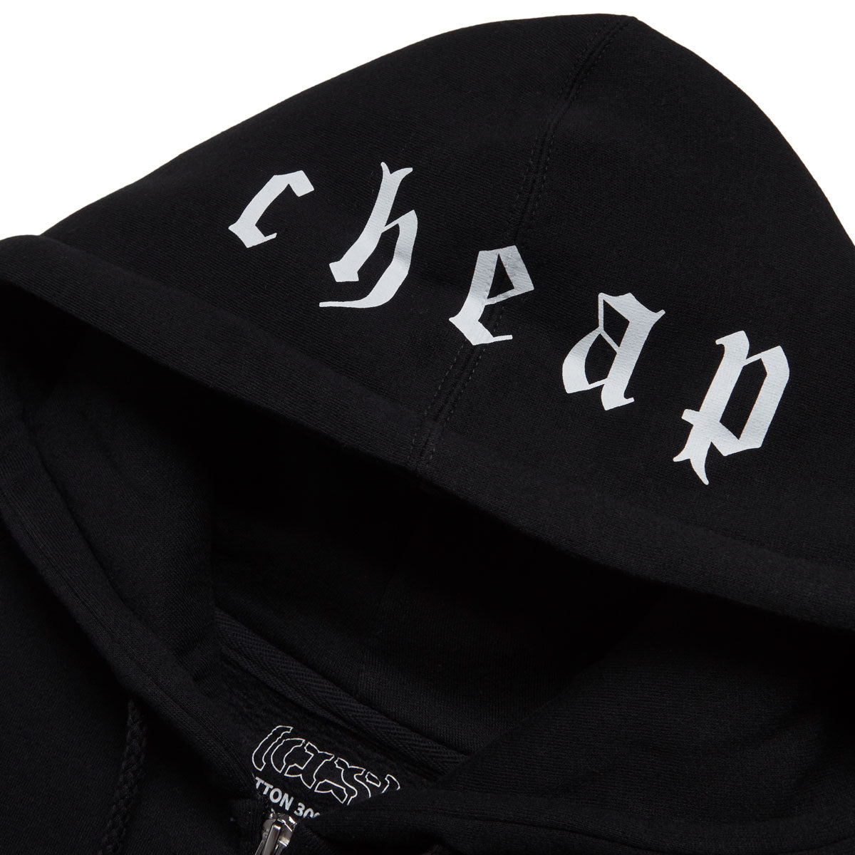 CCS Cheap Skates OE Zip Hoodie - Black/White image 3