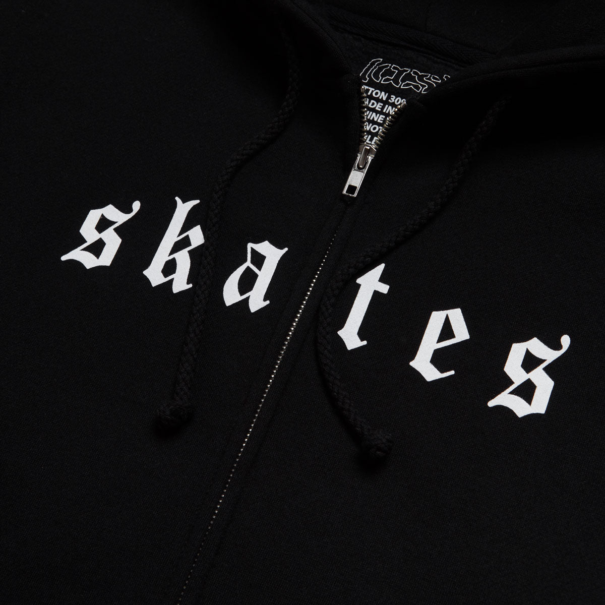 CCS Cheap Skates OE Zip Hoodie - Black/White image 4