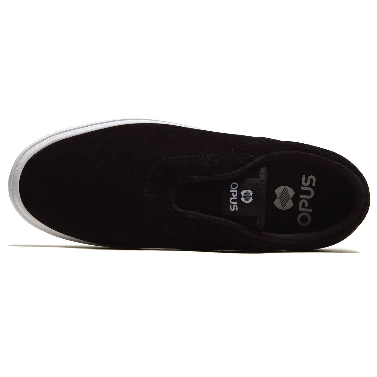Opus Honey Slip Shoes - Black/White Suede image 3