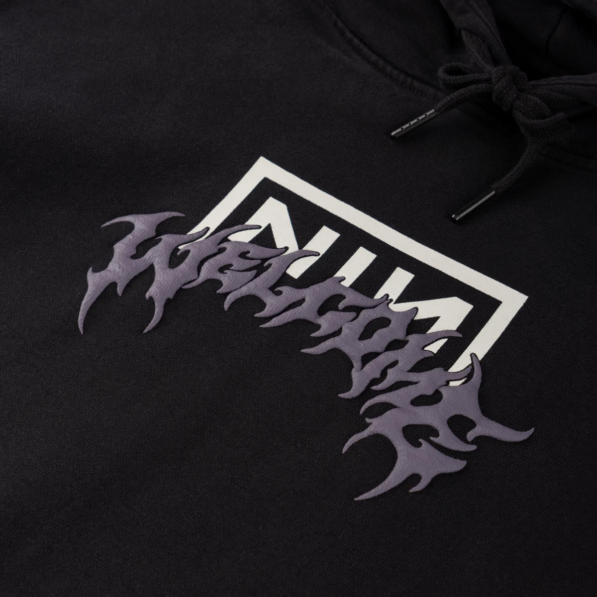 Welcome x Nine Inch Nails Eraser Puff Hoodie - Black image 3