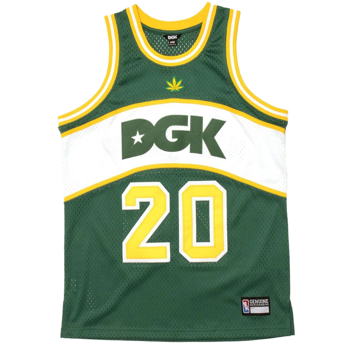 DGK Team Indica Basketball Tank Top - Green image 1